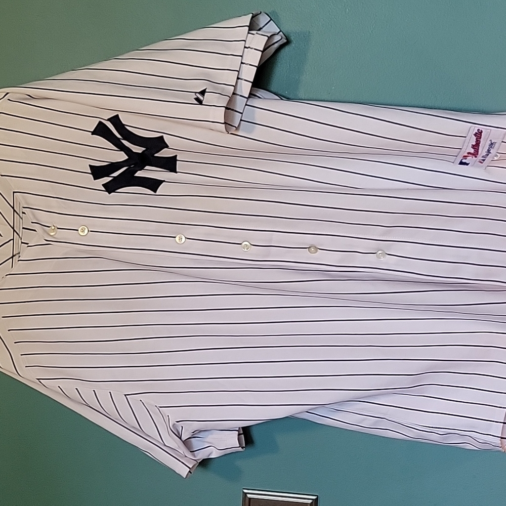 # 77 Sanchez Majestic Authentic pinstripes